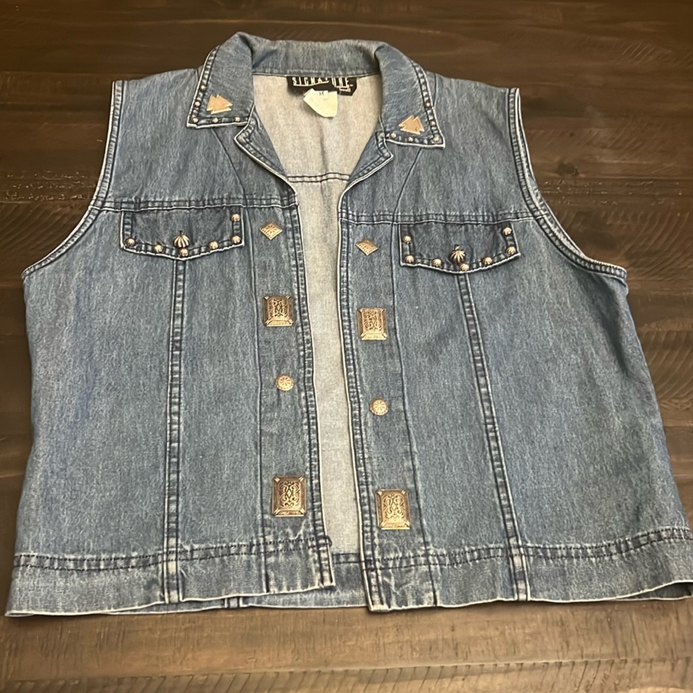 Vintage Denim Vest Medium
